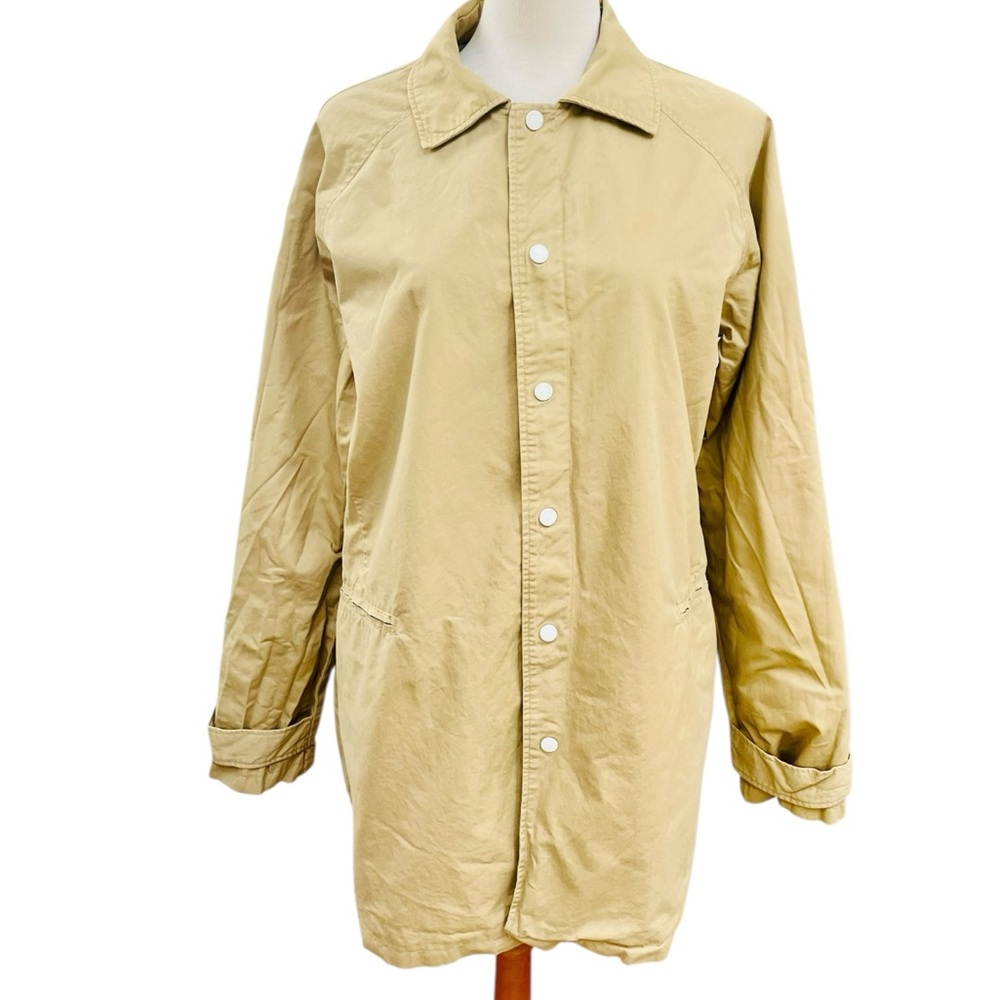 Native Youth Designed in England Camel Tan Snap Front Jacket Large